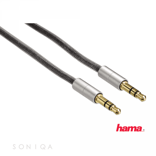 Kabel Hama Minijack 3.5 - Minijack 3.5 0.5m Czarny