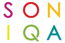 Logo SONIQA wersja zwarta - B - kolor cien